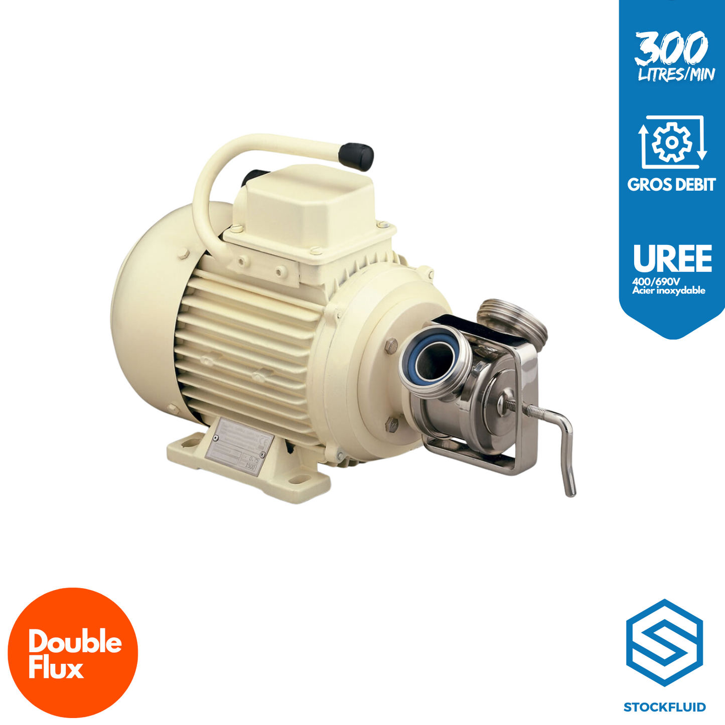 Pompe de transfert double flux Gros débit 300 L/min Urée et Adblue