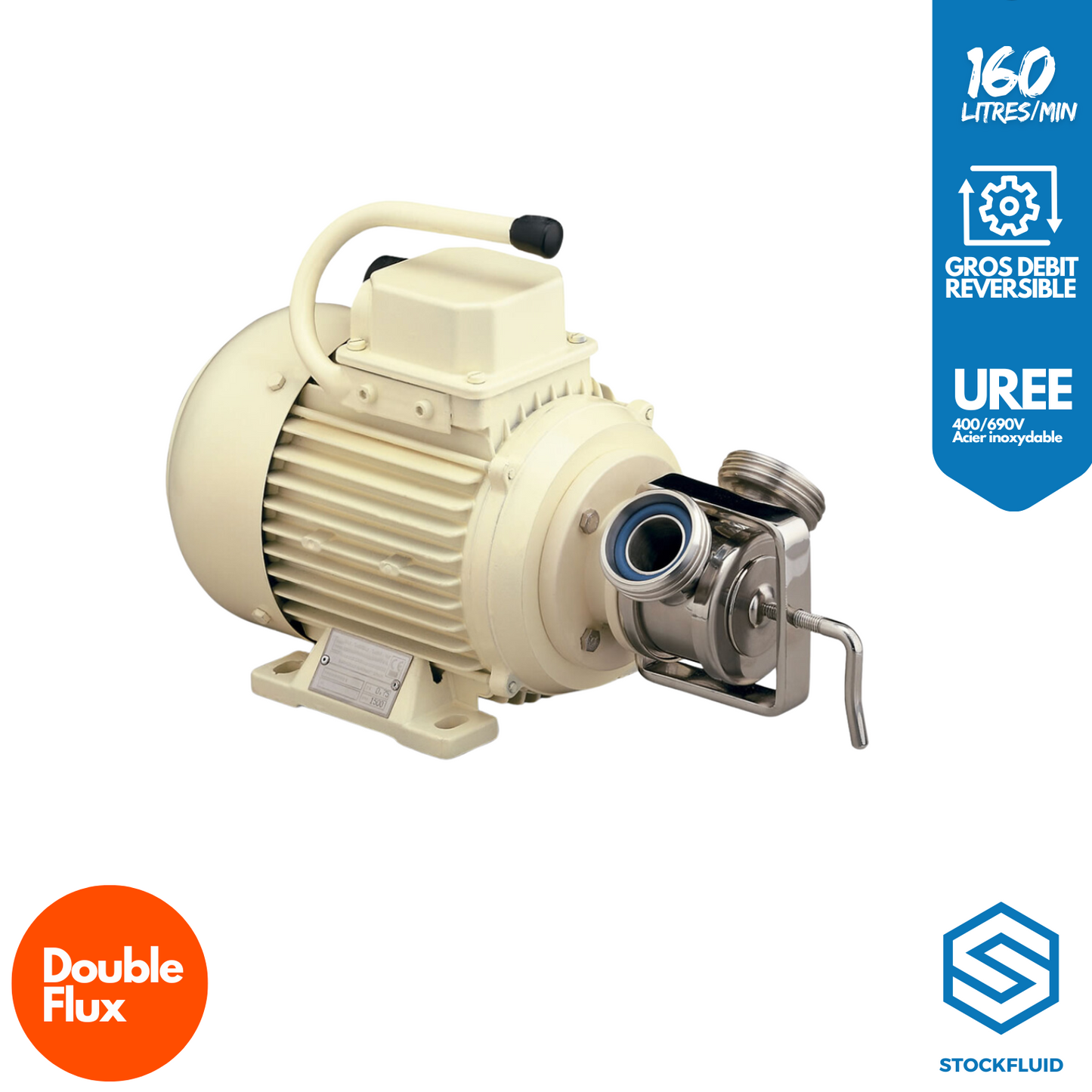 Pompe de transfert double flux Gros débit 160 L/min Urée et Adblue