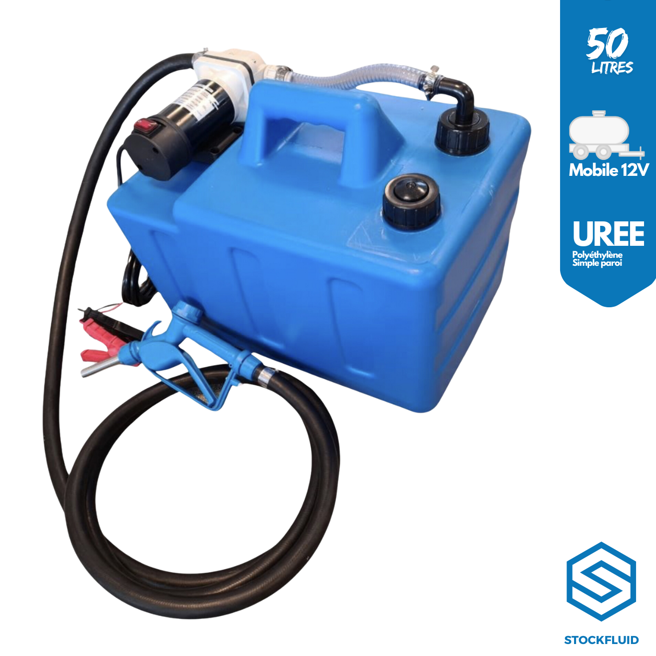 Cuve mobile polyéthylène 12V 50 Litres Urée Adblue