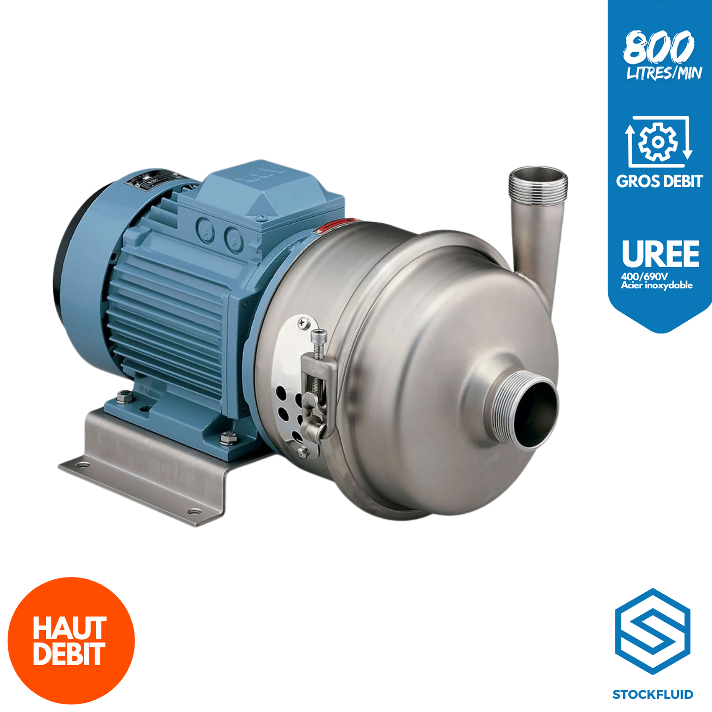 Pompe de transfert Gros débit 800 L/min Tri Urée et Adblue