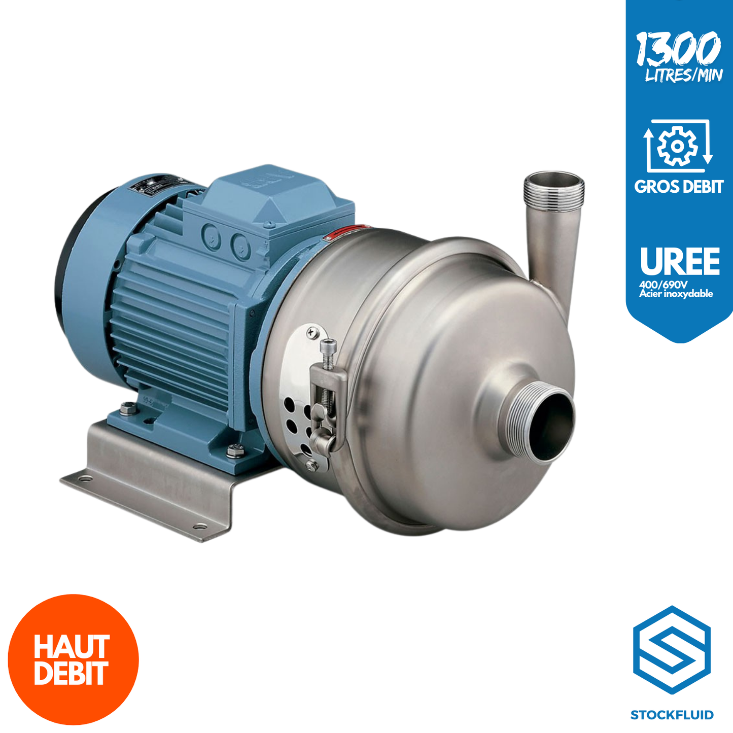 Pompe de transfert Gros débit 1300 L/min Tri Urée et Adblue