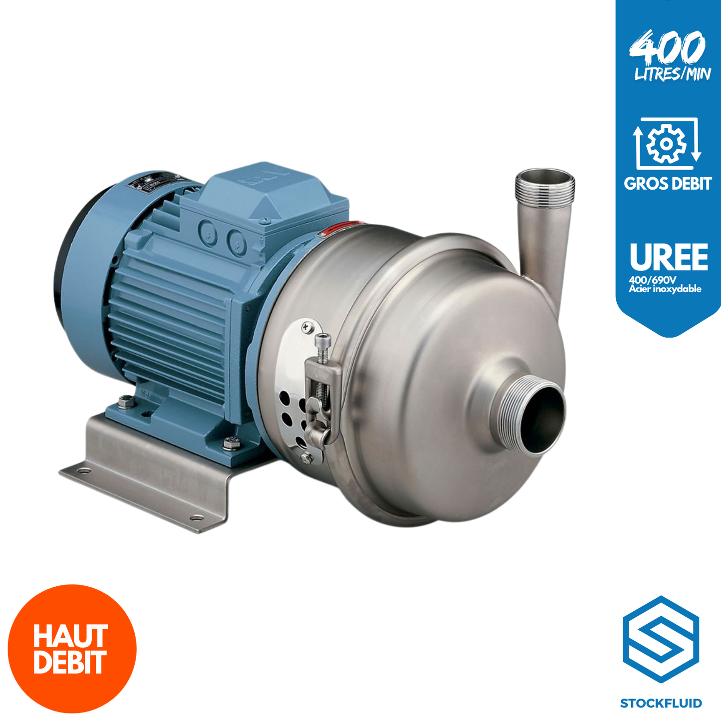 Pompe de transfert Gros débit 400 L/min Tri Urée et Adblue