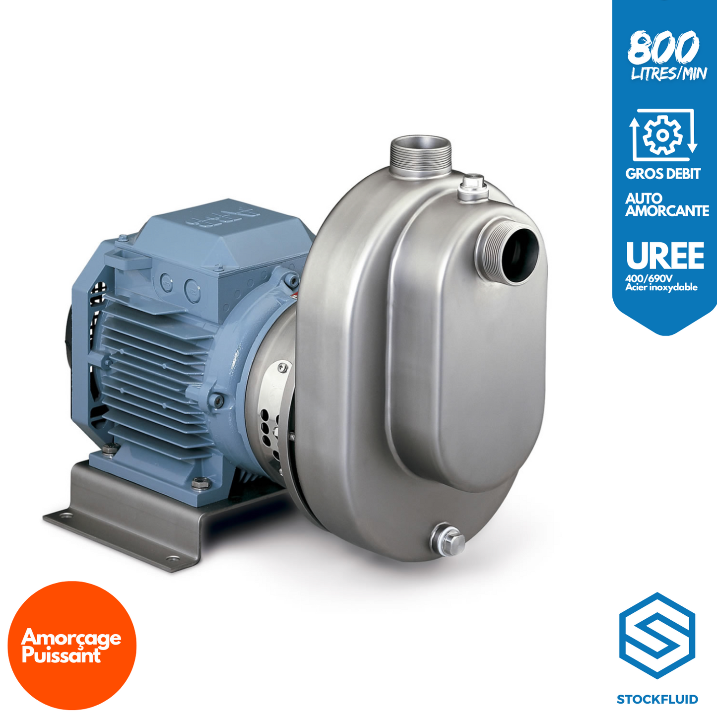 Pompe auto amorçante Gros débit 800 L/min Urée et Adblue