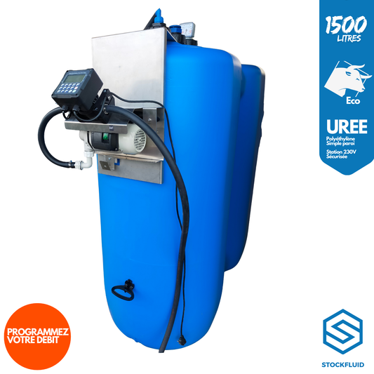 Cuve polyéthylène 230V 1500 Litres Urée Adblue®  avec Acceslock