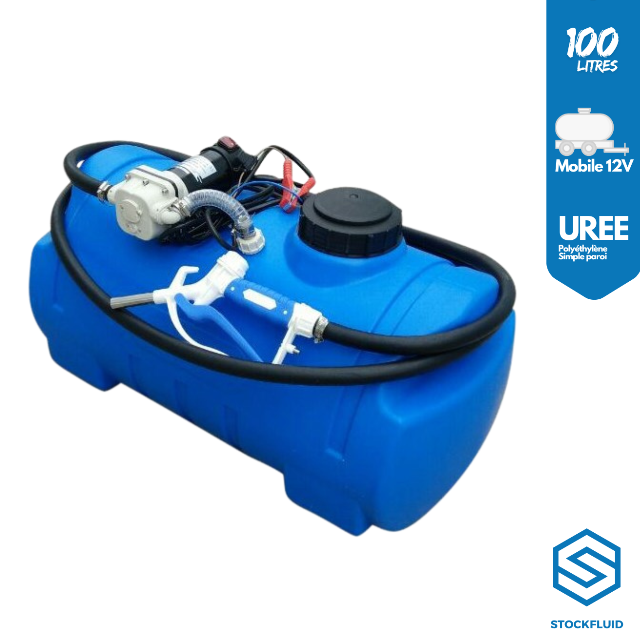 Cuve mobile polyéthylène 12V 100 Litres Urée Adblue