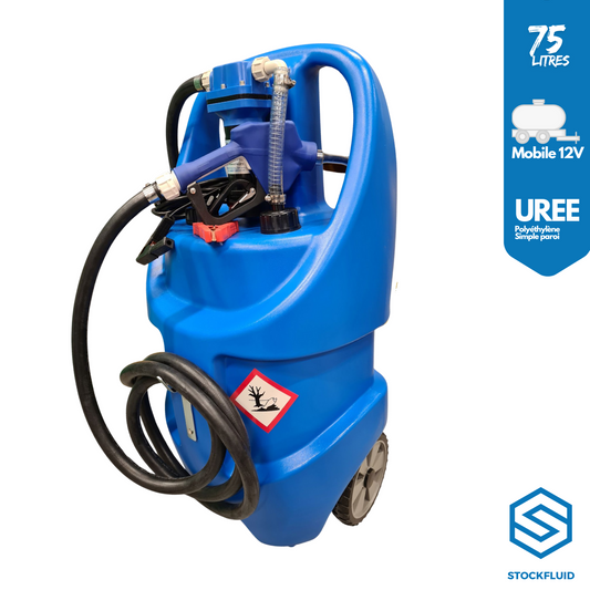Chariot mobile polyéthylène 12V 75 Litres Urée Adblue