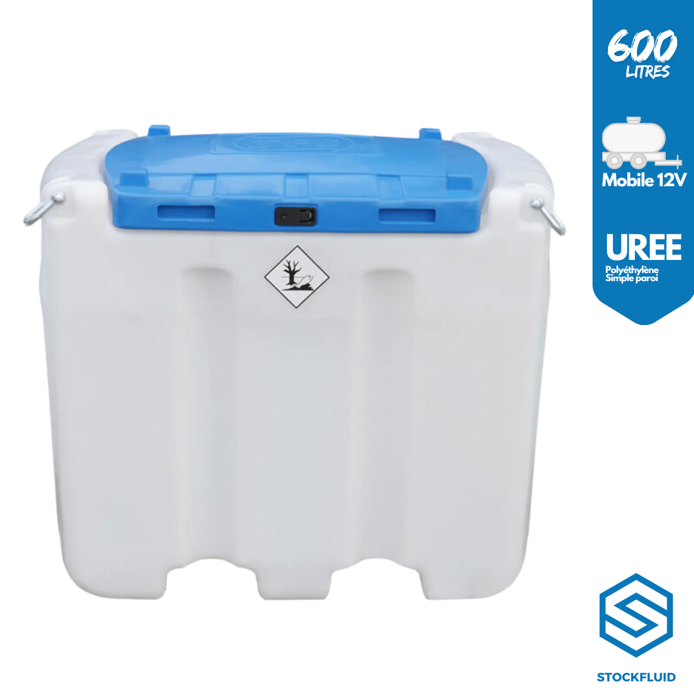 Cuve mobile polyéthylène 12V 600 Litres Urée Adblue